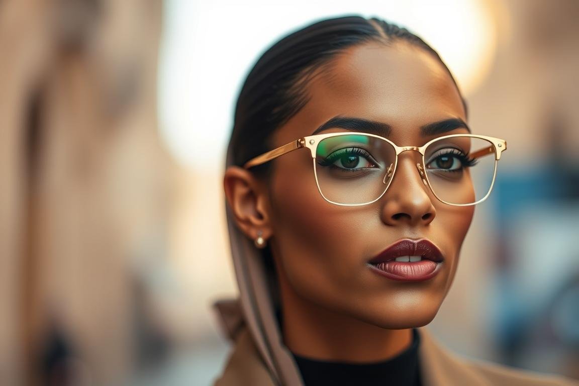 Lunettes de vue minimalistes tendance 2025