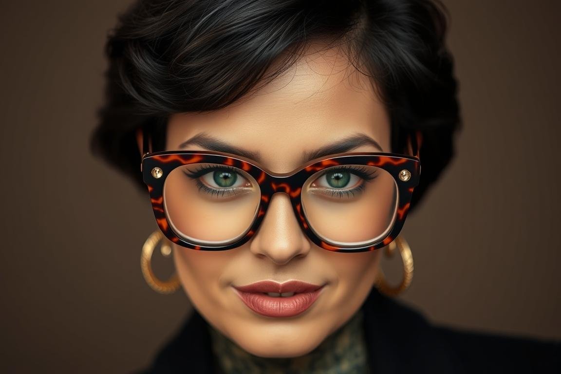 Lunettes de vue oversize rétro tendance 2025