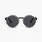 lunettes rondes noir gris