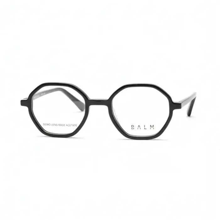 La tendance des lunettes de vue octogonales foncées Lunettes de vue à monture octogonale épaisse et foncée, verres transparents, illustrant la tendance des lunettes de vue.