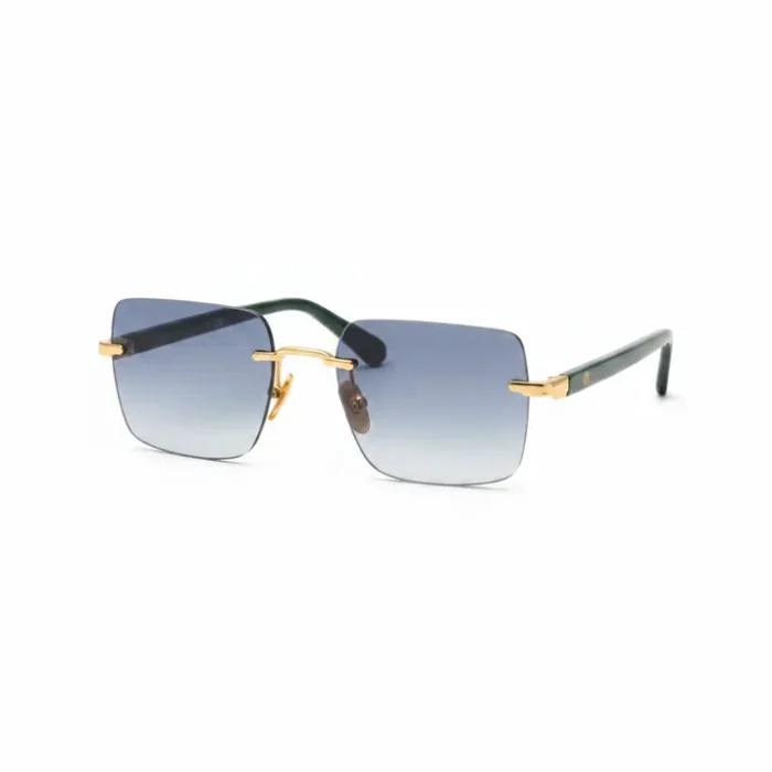 Lunette de soleil Bvlgari homme avec monture élégante et verres teintés, vue de face sur fond neutre.