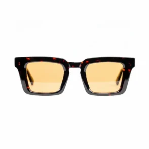 Lunette de vue femme rectangulaire, monture élégante vue de face, avec branches visibles et finition soignée.