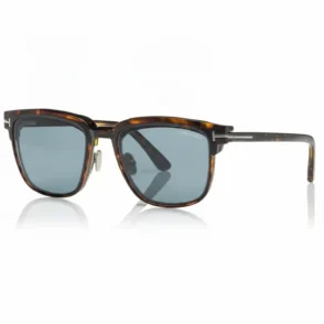 Monture lunette homme avec clip solaire polarisé fixé à l’avant, style moderne pour protection UV au quotidien.